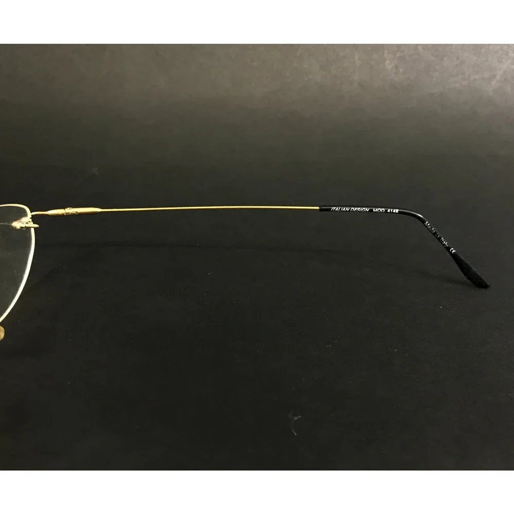 Italian Design Eyeglasses Frames MOD. 4148 COL. B34 Gold Rimless Oval 48-23-135